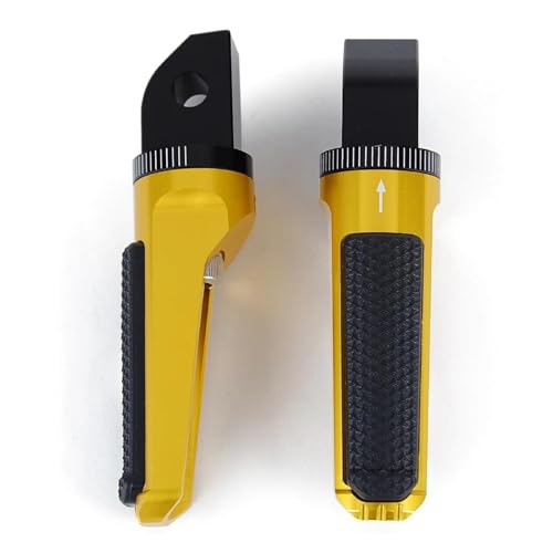 ペダル オートバイのフットペグの乗客のペダルのフットレストは、ボンネビル T100 T120 に適合する トライアンフ デイトナ 675 R スクランブラ 1200XC 用(金)