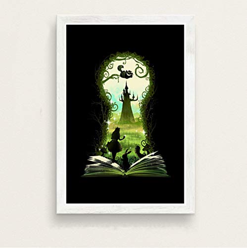 Animaux Fantastiques Seigneur des Anneaux Alice Au Pays des Merveilles Film Art Peinture Toile De Soie Affiche Mur Décor À La Maison 50 × 70 Cm sans Cadre