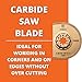 Fein Starlock Carbide Segmented Saw Blade - Precise Tile Grout Removal, Plaster Cutting and Porous Concrete Work, Extra Thin Version, 2-15/16
