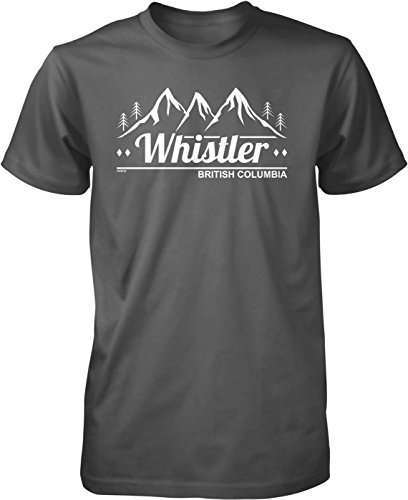 Hoodteez Whistler, British Columbia Men's T-Shirt, L Char