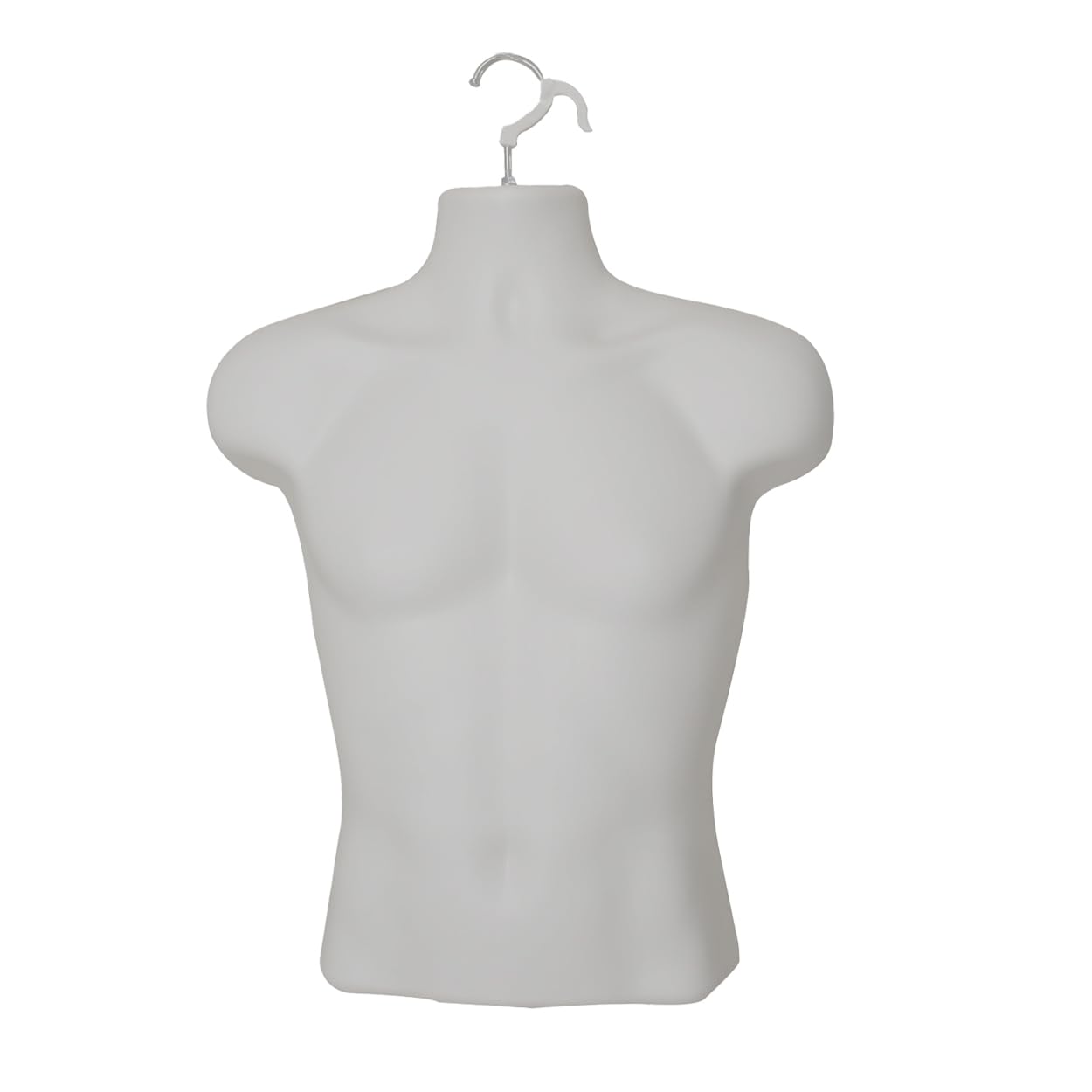 Display Guru Male Hanging Mannequin Half Body Form 3 Quarter Shop Bust Display (Skin Tone)