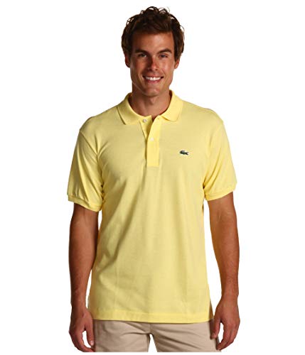 Image of Lacoste Short Sleeve Classic Pique Polo Shirt Yellow 4 (MD)