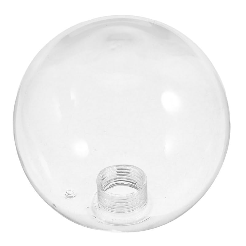 Healeved Abat-Jour En Verre Transparent G9 Globe Rond Fileté Pour Suspension Cache Ampoule En Verre Remplacement Facile Pour Luminaire Intérieur Salon Salle...