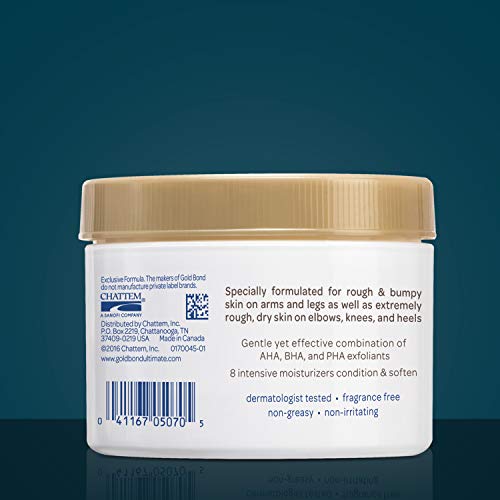 Gold Bond Rough & Bumpy Skin Cream 8 oz., Daily Therapy Cream With 8 Intensive Moisturizes