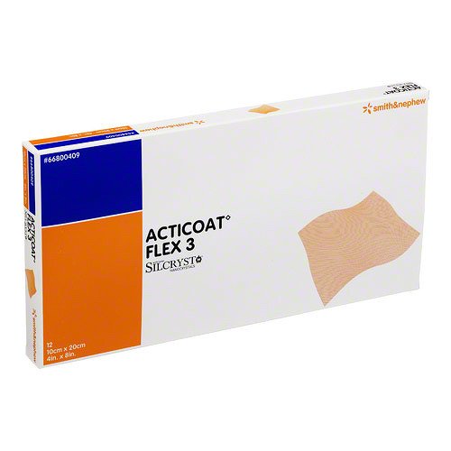 ActicoatFlex 3 Antimicrobial Barrier Dressing, 20 x 10 cm