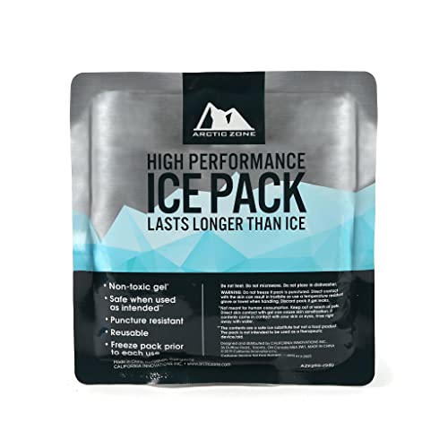 Arctic Zone High Performance Ice Pack For Lunch Boxes, Bags, Or Coolers, Set Of 2-250 Grams Each #TOP1