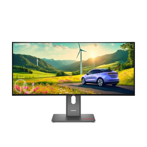 Image of Lenovo Thinkvision P34Wd-40 Led Display 86.4 Cm (34 inch) 3440 X, W129271489 (Display 86.4 Cm (34) 3440 X 1440 Pixels Wide Quad Hd LCD Black)
