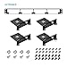 UCTRONICS 19” 1U Rack Mount for Raspberry Pi with SSD Mounting Brackets, Thumbscrews Front Removable Bracket Supports Up to 4 Raspberry Pi 5, 3B/3B+, 4B and 4 SSDs, Option SD Card Adapter