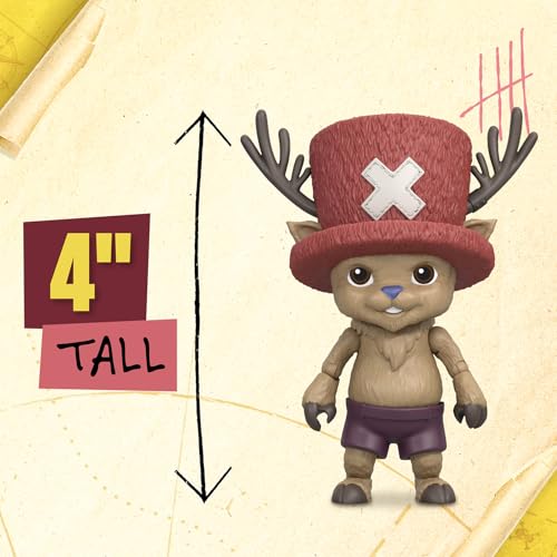 One Piece Tony Tony Chopper 4″ (10 cm) Action Figure with 6 Accessories. Includes Swappable Facial Expressions, Medical Bag - Image 2