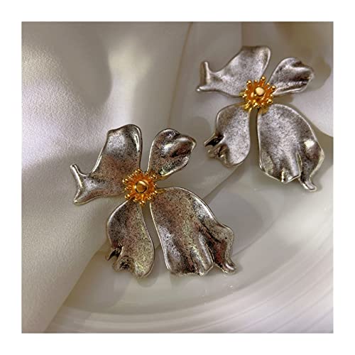 Boucles d'oreilles fleur en métal rétro le cadeau idéal pour femme