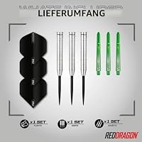 RED DRAGON Featherlite 2: 12g Tungsten Darts Set mit Flights und Schäfte – Ansicht 2
