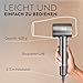 Ionen Föhn mit Diffusor & High-Speed Motor – 5× schnellerer Haartrockner Ionen – Fön mit Diffusor & Konzentrator – 5 Heizstufen, 2 Geschwindigkeiten, HD-Display – Reiseföhn & Haarföhn für Locken