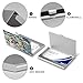 VstaDank Cute Butterflies Business Card Holder Fashion Aluminum Alloy Flip Cover Credit Card Holder High End Professional Name Cards Case Exquisite Pocket Metal Cards Holder for Work