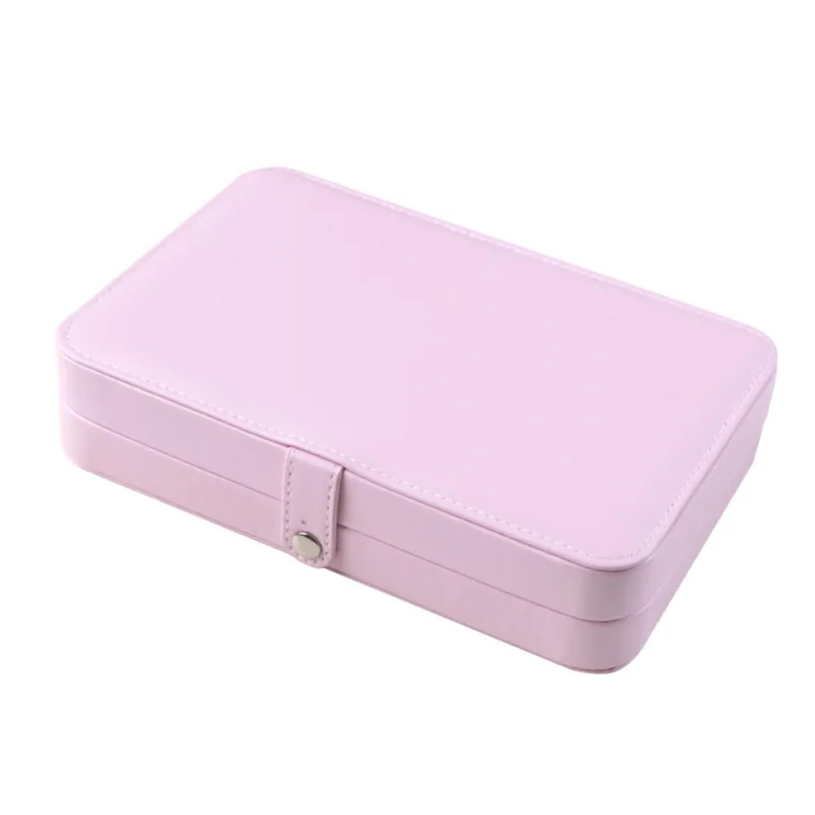 Portagioie Portagioie a Doppio Strato, portagioie, Anello, Collana, portagioielli per I Gioielli(Pink)