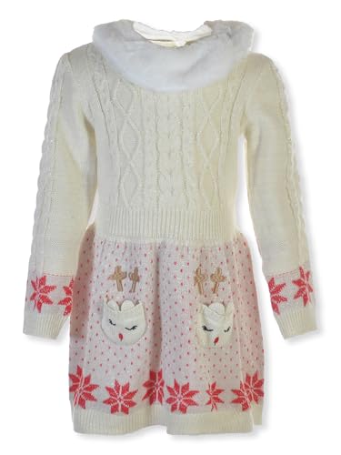 Little Lass Girls' 3-Piece Reindeer Leggings Set Outfit