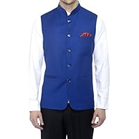 FAVOROSKI Bandhgala Sleeveless Jackets Ethnic Men’s Wear Waistcoat (Chocolate)