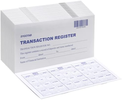 18 PCS Check registers for Personal Checkbook, Upgrade Checkbook Register and transactions Ledgers