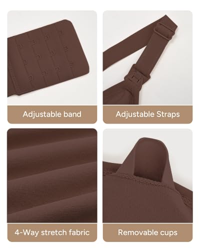 Image of Stelle Nursing Bras Maternity Bralette Seamless for Breastfeeding | Removable pads, Soft stretch fabric, One-hand clips, Pregnancy, Postpartum, Everyday comfort