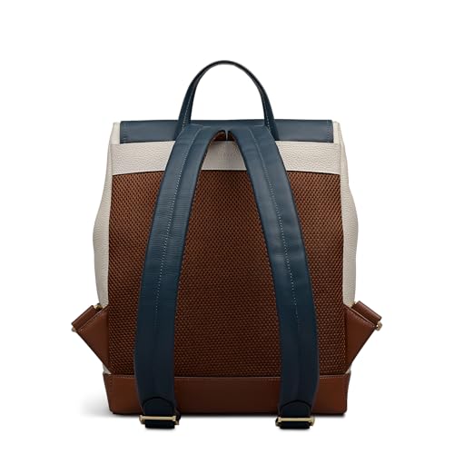 RADLEY London Albion Street – Colourblock Women’s Leather Large Ziptop Backpack, Snow