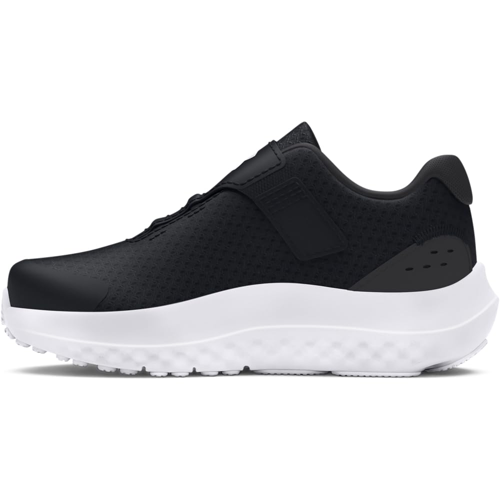 Under Armour Boy's UA BINF Surge 4 AC Running Shoes, Black/Anthracite/White, 5.5 Child UK