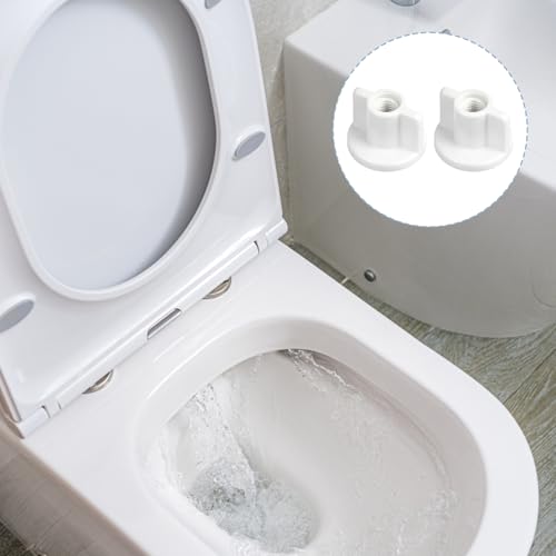 12 Stück WC Sitz Rückmuttern Set, WC Befestigungsset Toilettendeckel Befestigung, Toilettendeckel Befestigung Ersatz für Oben Montierte WC-Sitz Scharniere 6 mm Schrauben