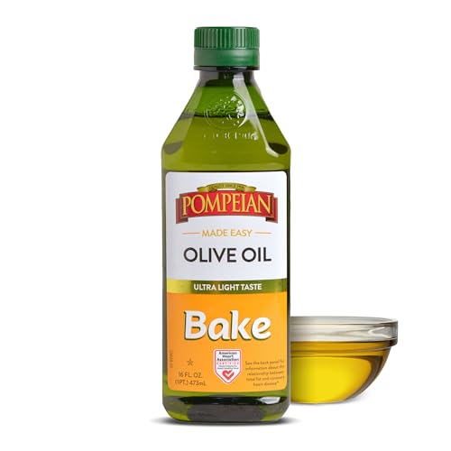 Pompeian Made Easy Bake Olive Oil, Ultra Light Taste, American Heart Association Certified, 16 Fl Oz