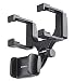 Merkury Innovations Rearview Mirror Car Mount Grip Clip for Universal Smartphones, Multimedia Devices, GPS Units, Fits 3.5'-5.5' Screens, 240° Swivel, Rubberized Clips, iPhone/iPod, Samsung Galaxy