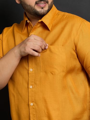Image of Bigbanana Plus Size Men's Regular Fit Solid Shirt