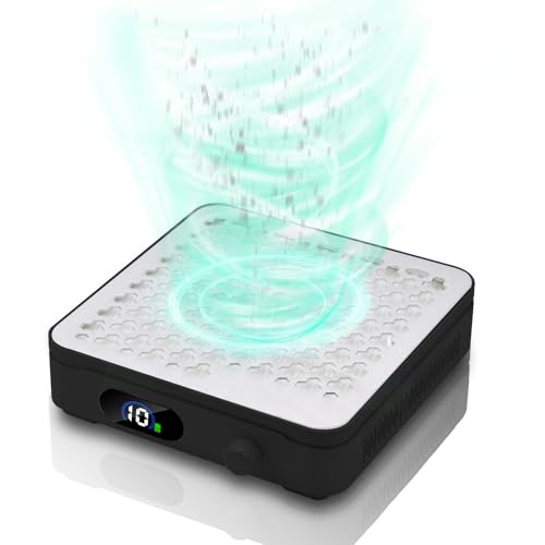 UKDMROX Nail Dust Collector, Cordless Powerful Vacuum Fan Dust Collector