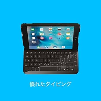 576極美品！ロジクール IK0772BK iPad mini4キーボードケース ロジクール キーボードケース for iPad mini 4 ブラック