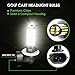 10L0L Golf Cart Headlight Bulb Lights for EZGO Club Car DS Precedent, Super Bright Fog Light Bulbs Golf Cart Light Kit White Must Input 12V- Pack of 2