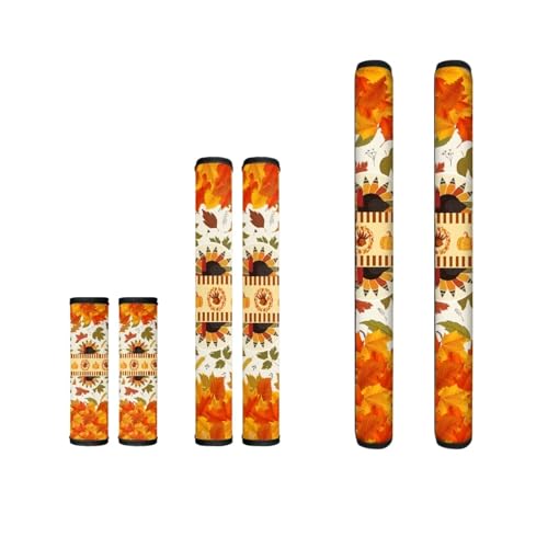 Refrigerator Door Handle Covers Keep Appliance Clean for Fridge Microwave Stove Dishwasher Thanksgiving Pumpkin Fridge Handle Cover Set of 6