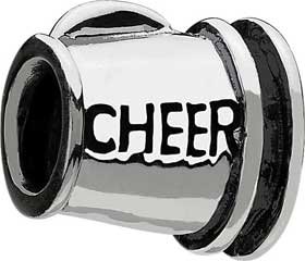 Authentic Chamilia Sterling Silver Cheer Megaphone Bead GD-3