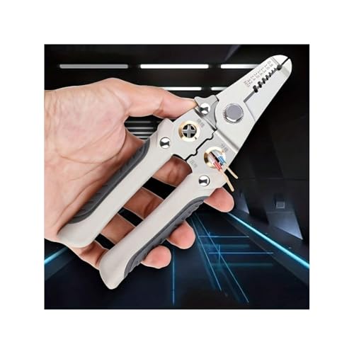 Novo - Alicate Desencapador De Fios Cabos Elétrico Multifuncional De Reparo- 6 em 1