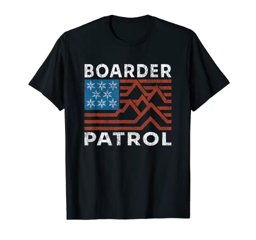Divertida cita de snowboard - Patrulla de Boarder - Amante de snowboard Camiseta