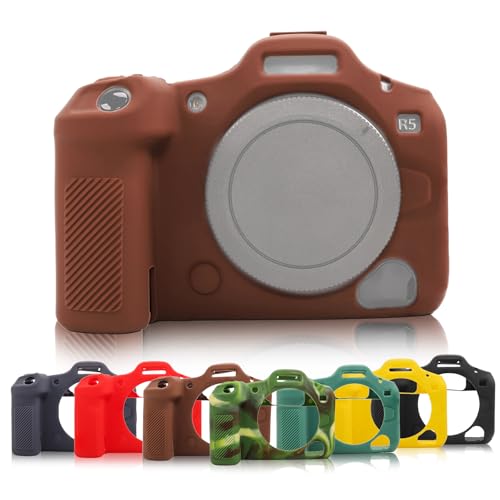 Toileum �J�����V���R���ی�P�[�X for �L���m��EOS R5II/R5 Mark II�J�����p �y�� ����~�ߐ݌v �S�@�̕ی�J�o�[���O��(�X�^�C�� B,�u���E��)