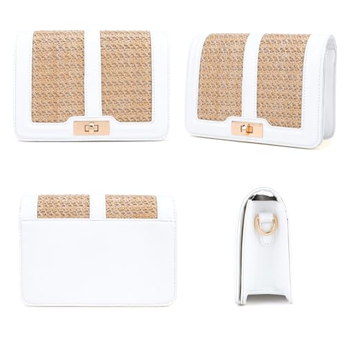Image of Ayliss Straw Crossbody Bags for Women Straw Purses Handbags Shoulder Clutch Purse Summer Beach Woven Bags for Vacation