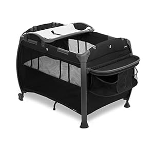 Joovy Room-Playard, Nursery Center, Bassinet, Changing-Table, Black