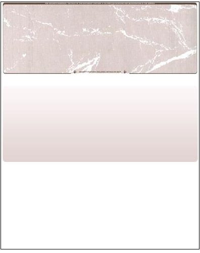 Compuchecks Blank Check Paper - 100 Pack - Computer Security Business Checks, QuickBooks & Laser Printer Compatible - Check On top, Voucher On Bottom - Check Paper Size 8 1/2-11 - Brown Marble