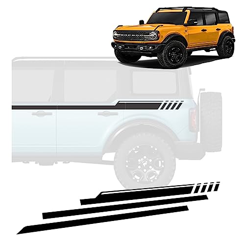 Retro Vinyl Stripes Decal Compatible with 2021-2026 Ford Bronco |
