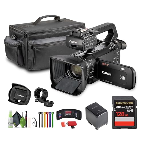 Canon XA70 PAL 4K UHD / 25p Camcorder with Dual-Pixel Autofo