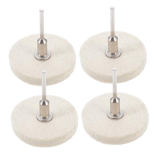 Alipis 4Pcs Wool Buffing Wheels Polishing Heads for Wood Ceramics Polisher Tools for Jewelry Finishing