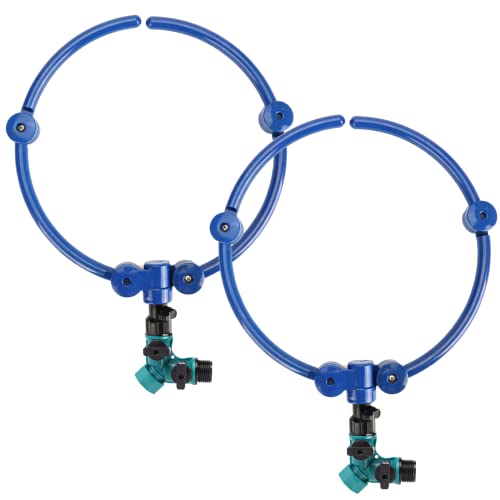 360° Tree Water System Tree Watering Ring Flower Sprinkler Garden Watering Circle Irrigation System For New Tree Outdoor Plants Raised Garden Beds Shrubs Plants, Flower Beds 2Pcs #TOP7