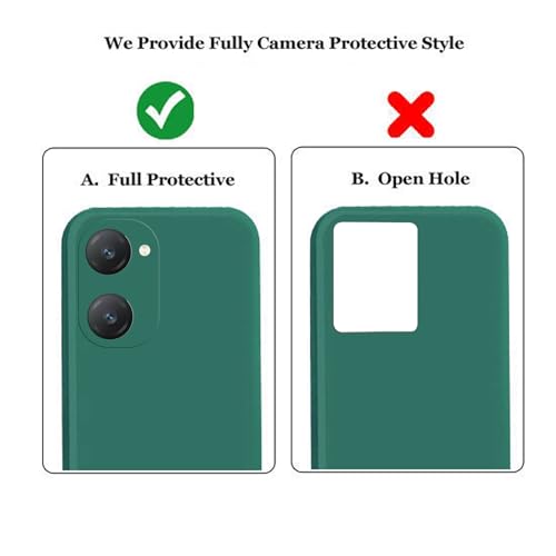 Image of A rtistque Back Cover Case for iQOO Z9 Lite 5G / Vivo T3 Lite 5G with Camera Protection | Shockproof TPU | Stylish Protective Design | Slim Fit | Ultra Matte | Z9 Lite / T3 Lite Back Cover - Green