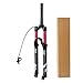 Horquilla MTB 26 27,5 29 Amortiguador Bicicleta Aleación Aluminio 1-1/8" Tubo Recto Suspensión Bicicleta Horquillas Viaje 140mm (Color : Remote Control - B, Size : 26 Inch)