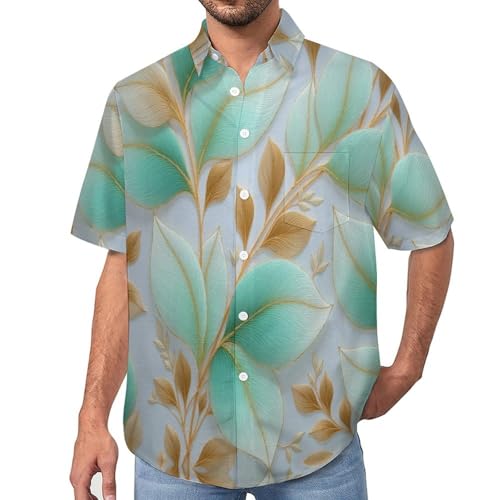 Chemise hawaïenne aloha pour homme à manches courtes et coupe régulière