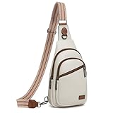 Sling Bag Crossbody Bags for Women Fanny Packs Cross Body Bag for Woman Leather Womens Crossbody handbags purses for Women Small Backpack Beige Brown Travel Large Shoulder Anti Theft gifts women