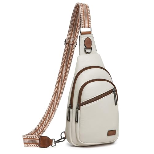 09 Beige with Brown Sling Bag + Beige with Brown Small Crossbody Bags for women2