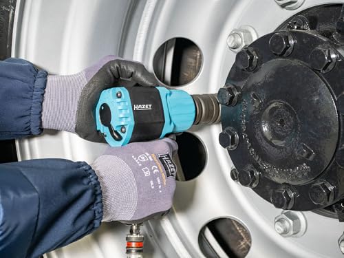 Hazet 3/4 Inch Twin Turbo Impact Wrench 9013MTT, 1890 Nm Release Torque, High Performance Double Hammer Impact Mechanism, Compact Design for Tight Spaces, Low Vibration and Lightweight