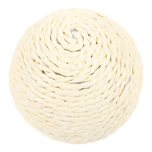 YARNOW Interactive Cat Toy Sisal Ball for Cats Large Scratching Toy Balls Reusable